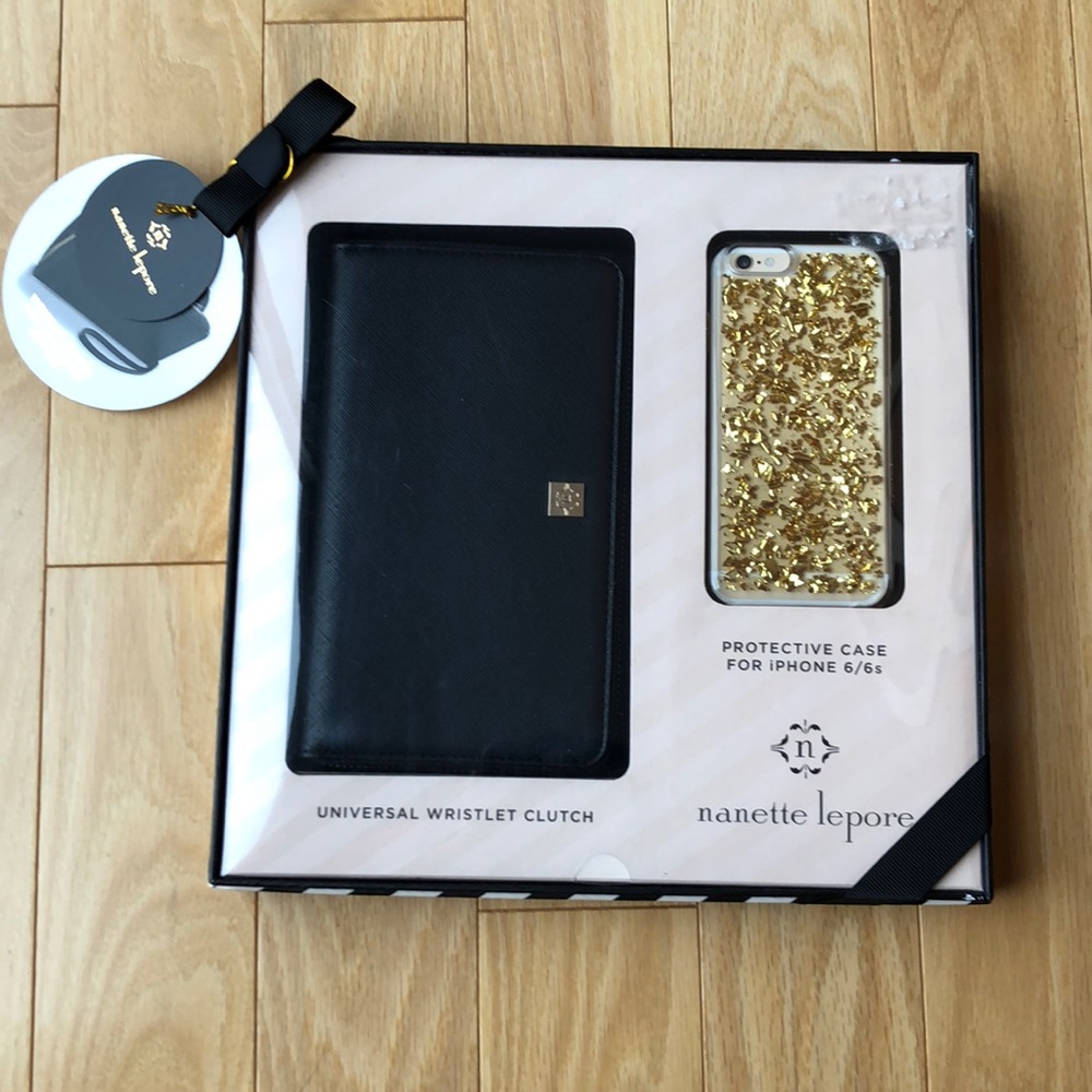 Nanette Lepore Wristlet & Phone Case Set